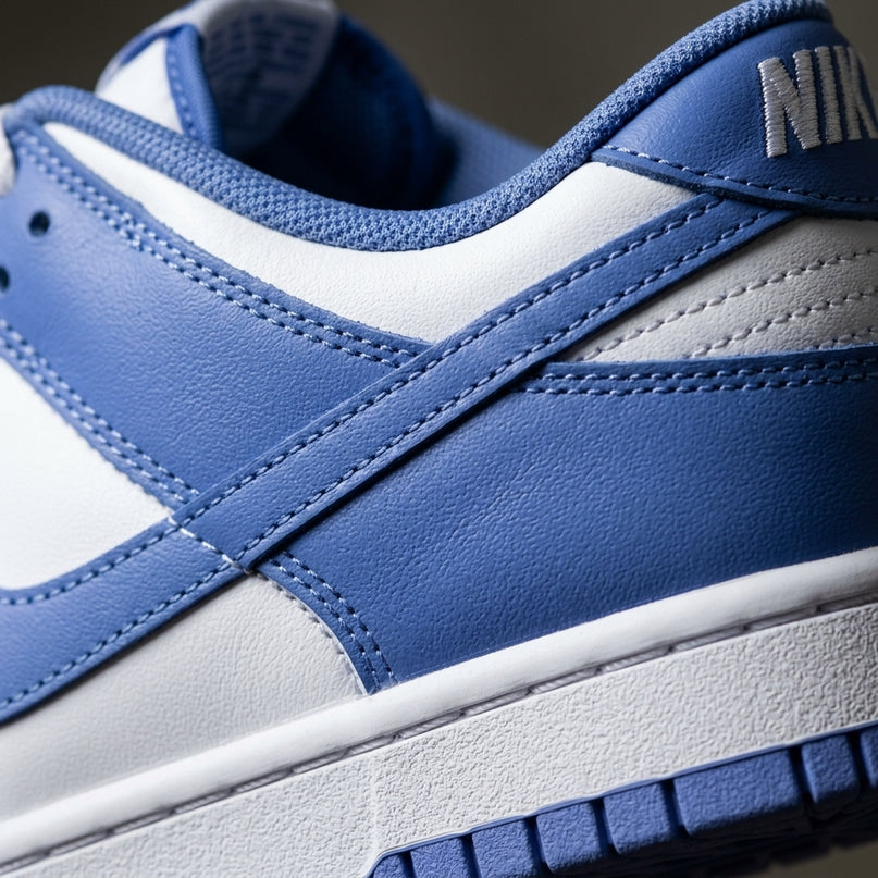 Dunk Low Polar Blue — Premium detail close-up