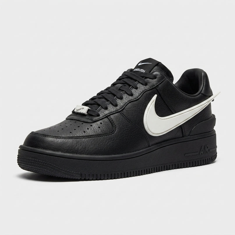 Air Force 1 Low Ambush Phantom Black — 3/4 studio angle
