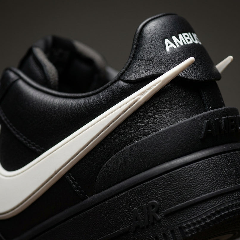 Air Force 1 Low Ambush Phantom Black — Premium detail close-up