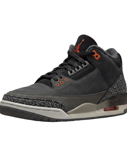 Air Jordan 3 Retro 'Fear' 2023 — 3/4 studio angle