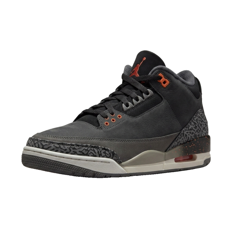 Air Jordan 3 Retro 'Fear' 2023 — 3/4 studio angle