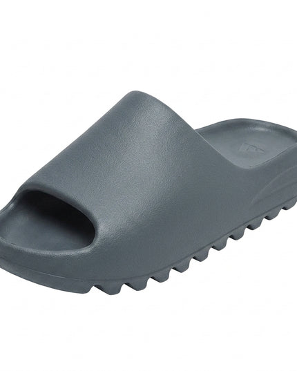 Yeezy Slide Slate Grey — 3/4 studio angle