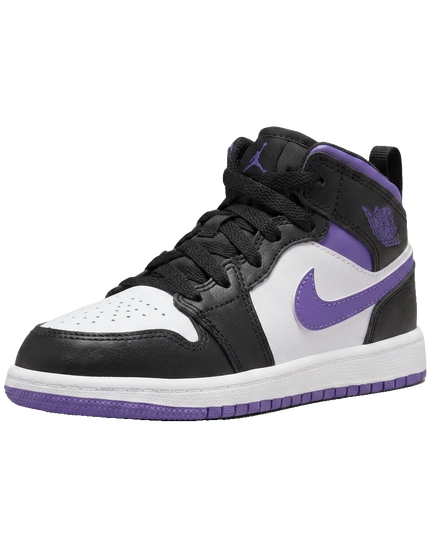 Jordan 1 mid dark iris ps — 3/4 studio angle
