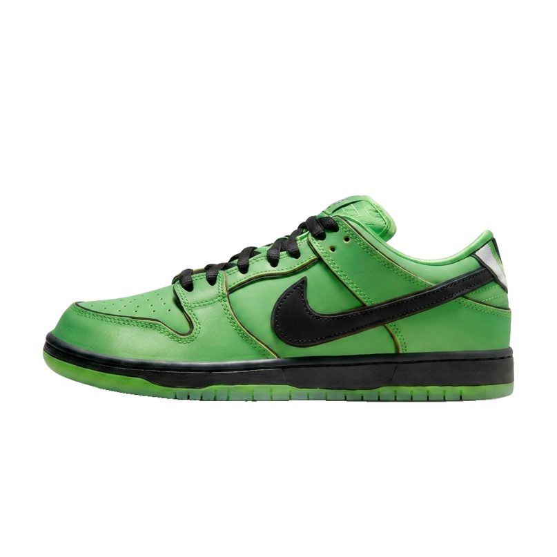 Nike SB Dunk low Powerpuff Girls Buttercup — Side profile
