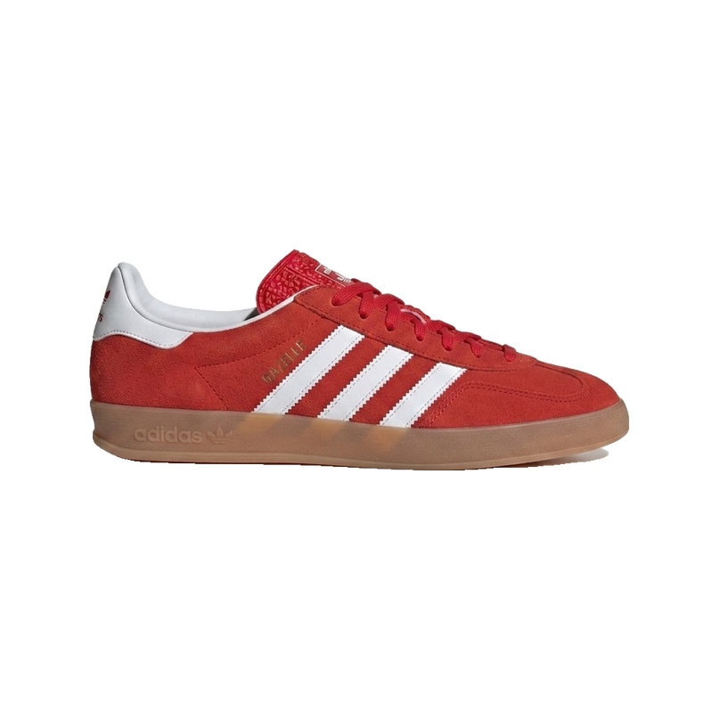 Adidas gazelle better scarlet — 3/4 studio angle