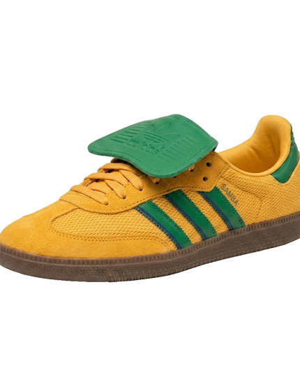 Adidas Samba LT Preloved Yellow — 3/4 studio angle