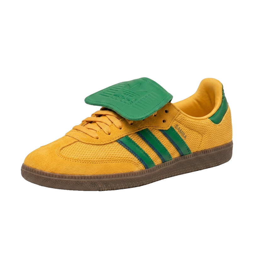 Adidas Samba LT Preloved Yellow — 3/4 studio angle