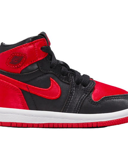 Air Jordan 1 Retro High OG TD "Satin Bred" — Hero limpia