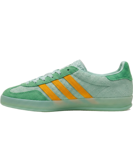Adidas Gazelle Indoor Hazy Green Yellow — Hero limpia