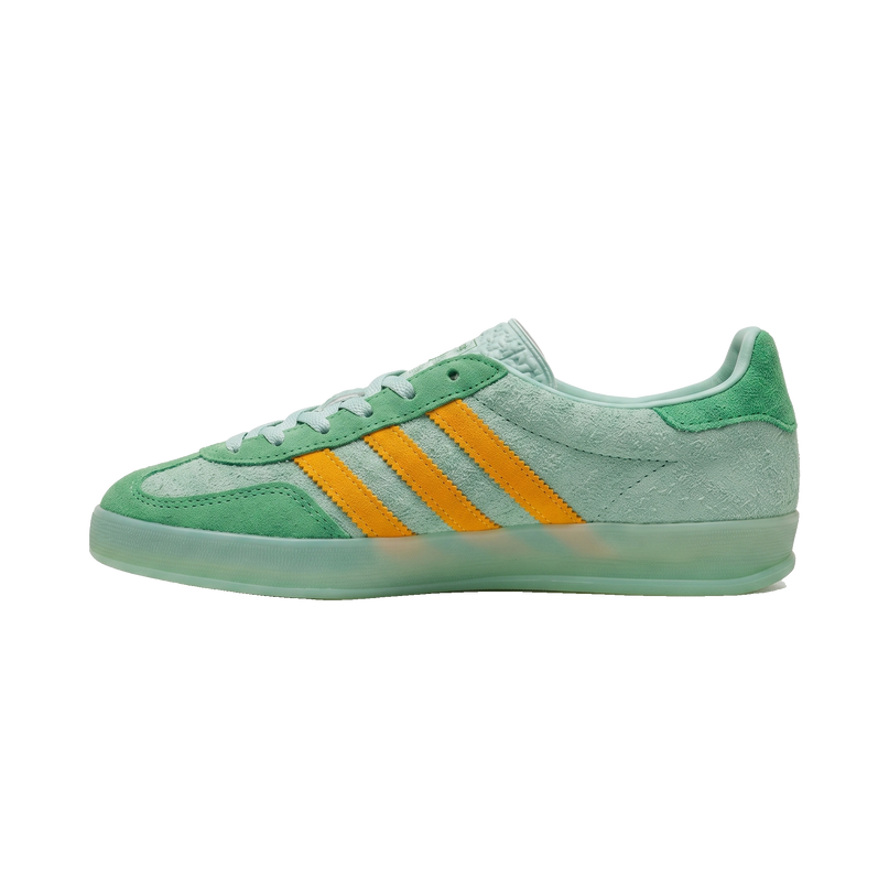 Adidas Gazelle Indoor Hazy Green Yellow — Hero limpia