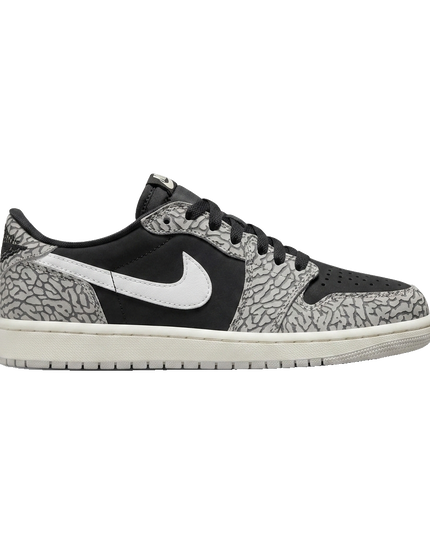 Jordan 1 low black cement — Side profile