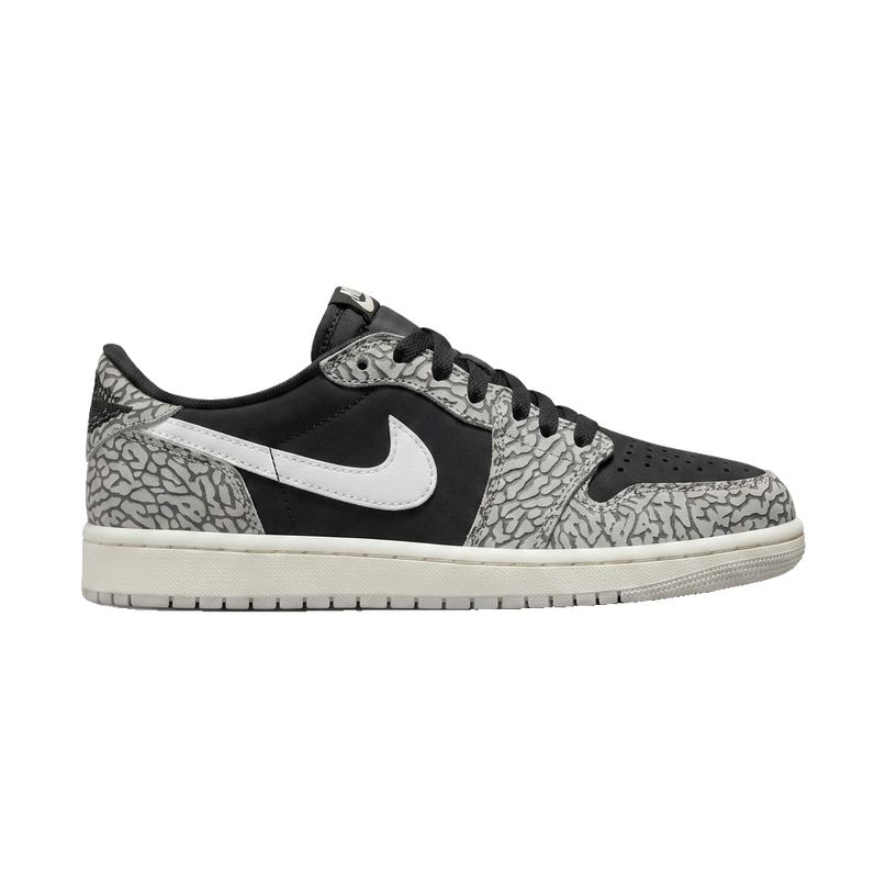 Jordan 1 low black cement — Side profile