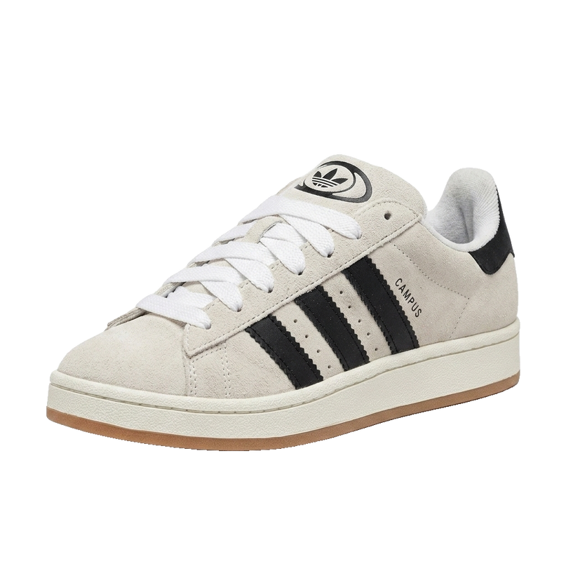 Campus Crystal White Core Black — 3/4 studio angle