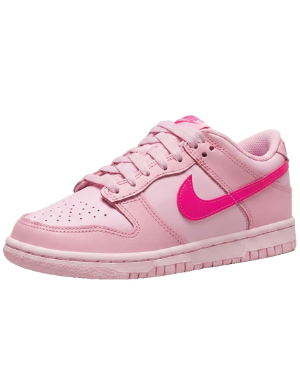 Dunk Low Triple Pink — 3/4 studio angle