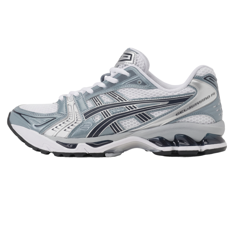 ASICS GEL-KAYANO 14 White/Fjord Grey — Hero limpia