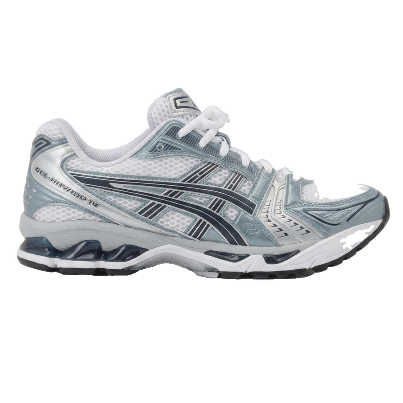 ASICS GEL-KAYANO 14 White/Fjord Grey — Side profile