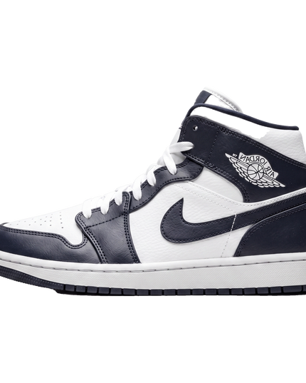 Jordan 1 Mid Obsidian — Hero limpia