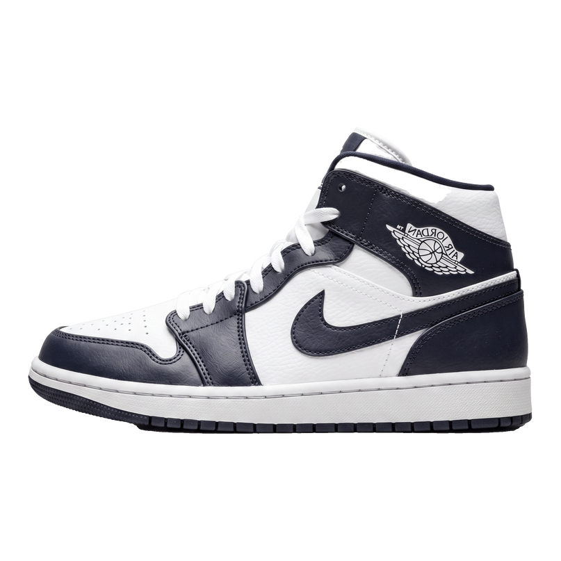 Jordan 1 Mid Obsidian — Hero limpia