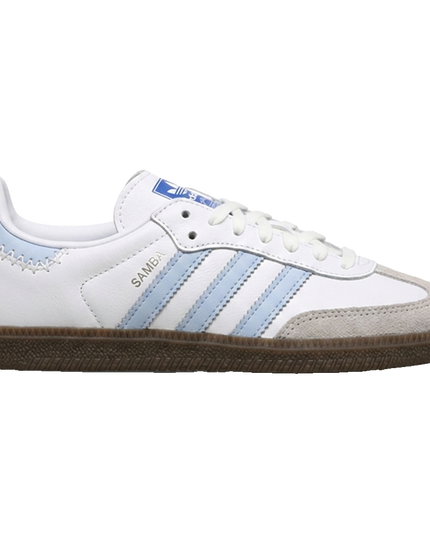 Adidas Samba White Blue (GS) — Side profile