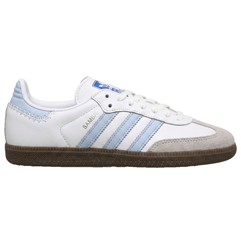 Adidas Samba White Blue (GS) — Side profile
