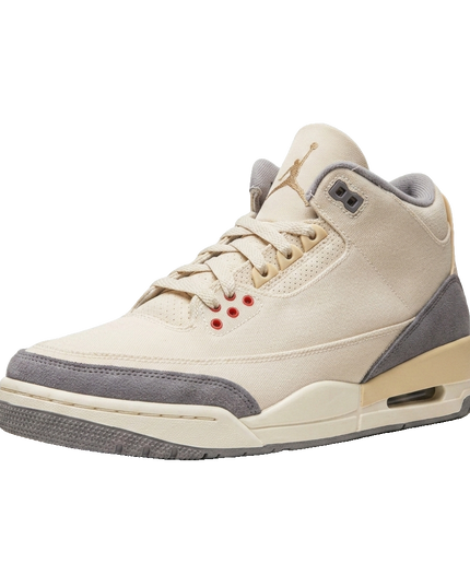 Jordan 3 Muslin — 3/4 studio angle