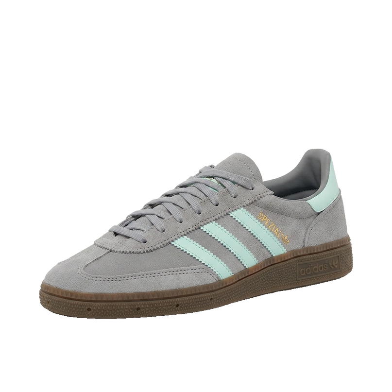 Adidas Spezial Grey Clear Mint Gum — 3/4 studio angle
