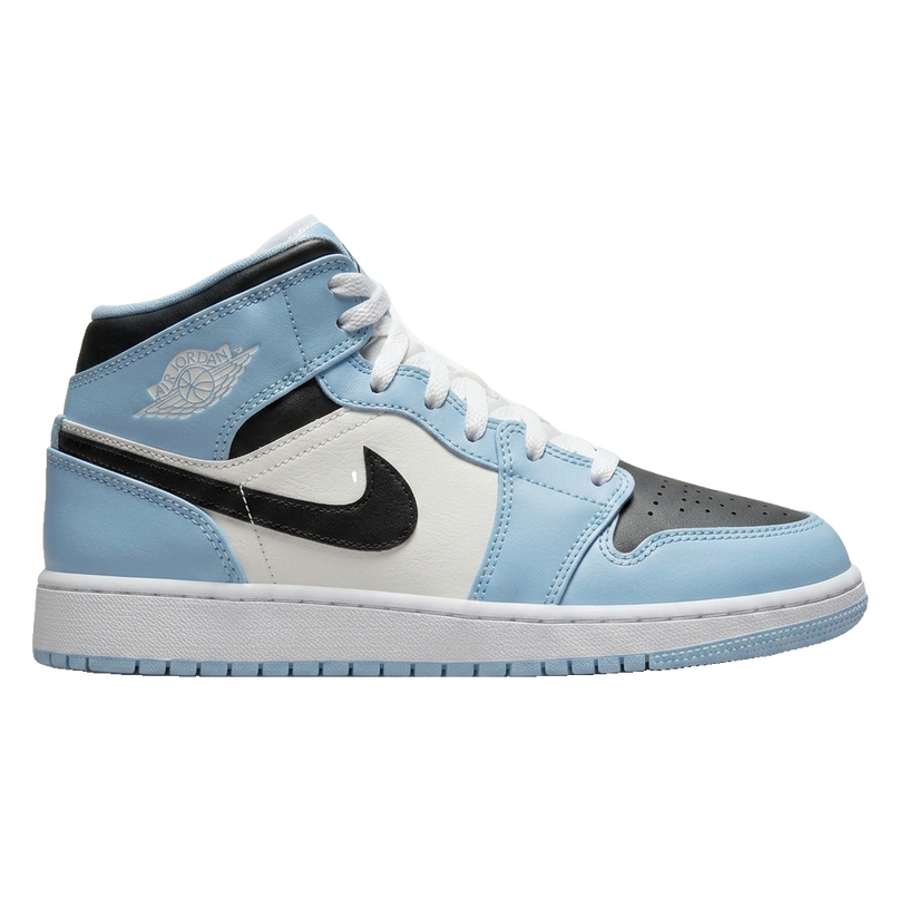 Jordan 1 Mid Ice Blue GS — Side profile