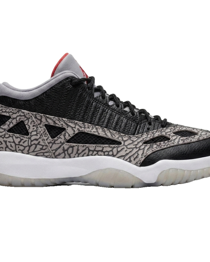 Air Jordan Retro 11 Low IE "Black Cement" — Side profile