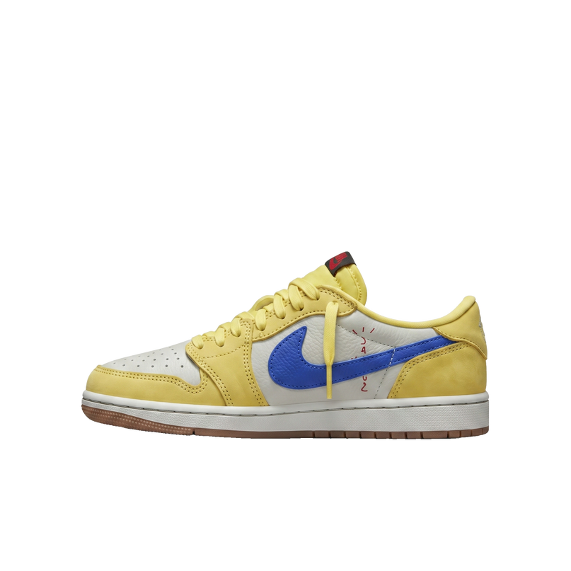Jordan 1 Low Travis Canary PS — Hero limpia