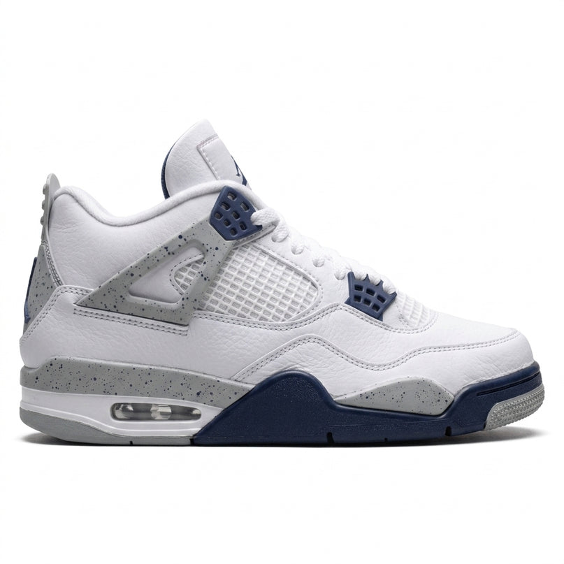 Jordan 4 Midnight Navy USED — Side profile