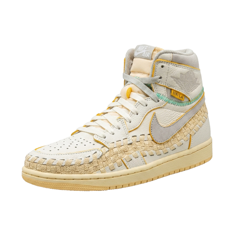 Jordan 1 union bephies — 3/4 studio angle