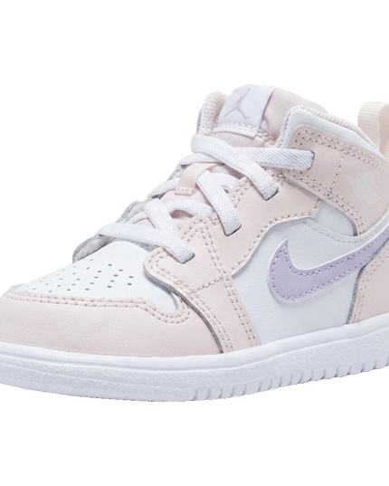 Jordan 1 Mid Alt TD Pink Wash — 3/4 studio angle