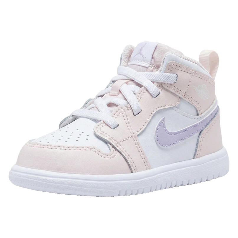 Jordan 1 Mid Alt TD Pink Wash — 3/4 studio angle