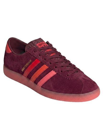 Size? x Adidas Amsterdam Red — 3/4 studio angle