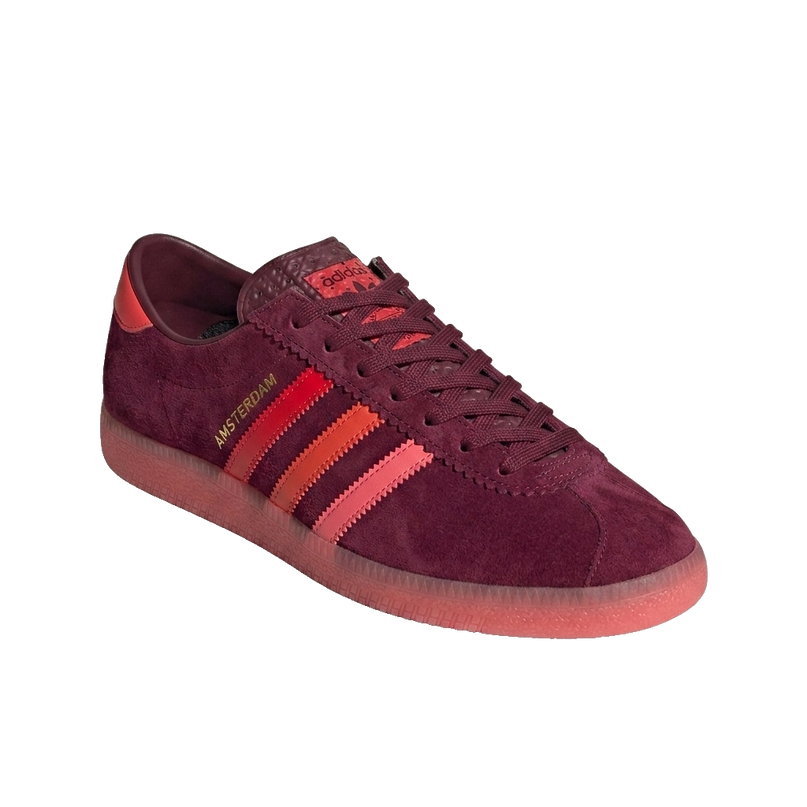 Size? x Adidas Amsterdam Red — 3/4 studio angle