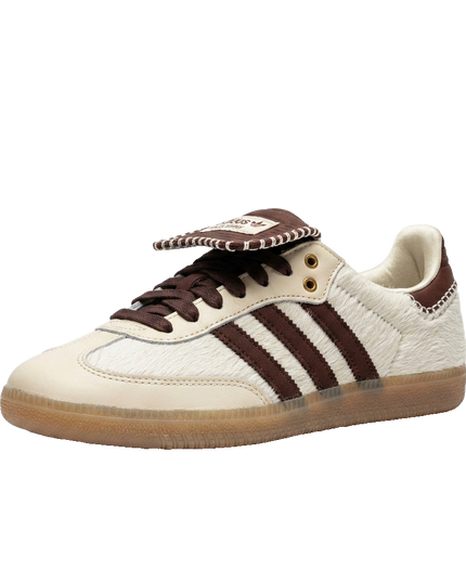 Adidas Samba Pony Tonal Wales Bonner Cream White — 3/4 studio angle