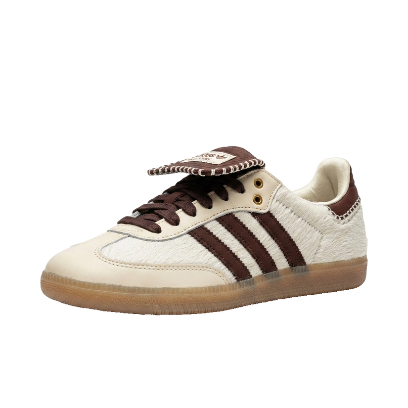 Adidas Samba Pony Tonal Wales Bonner Cream White — 3/4 studio angle