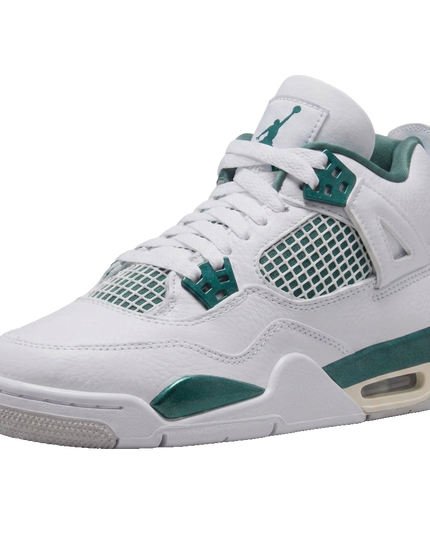Air Jordan 4 Retro GS "Oxidized Green" — 3/4 studio angle