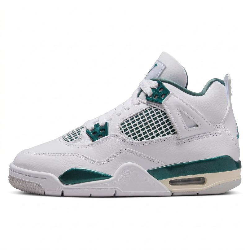 Air Jordan 4 Retro GS "Oxidized Green" — Hero limpia