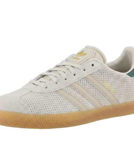 Adidas gazelle wonder beige green J — 3/4 studio angle