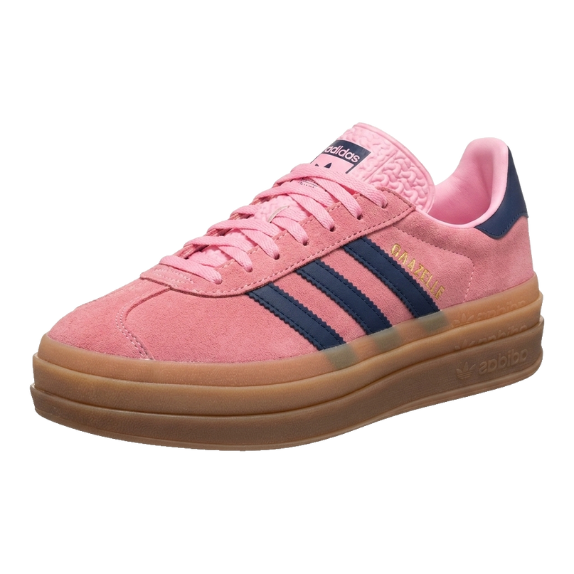 adidas Gazelle Bold pink — 3/4 studio angle