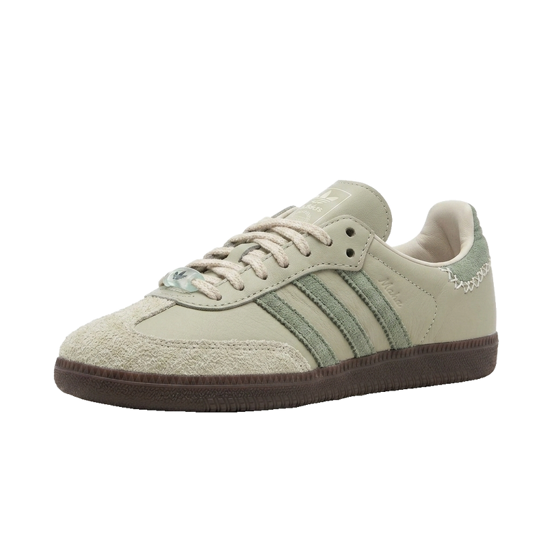 Adidas Samba Maha Half Green — 3/4 studio angle