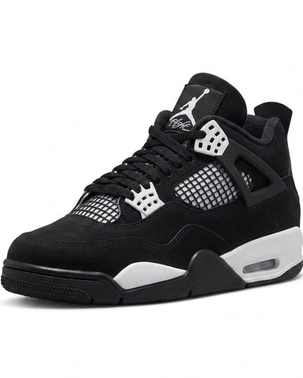 Jordan 4 White Thunder — 3/4 studio angle