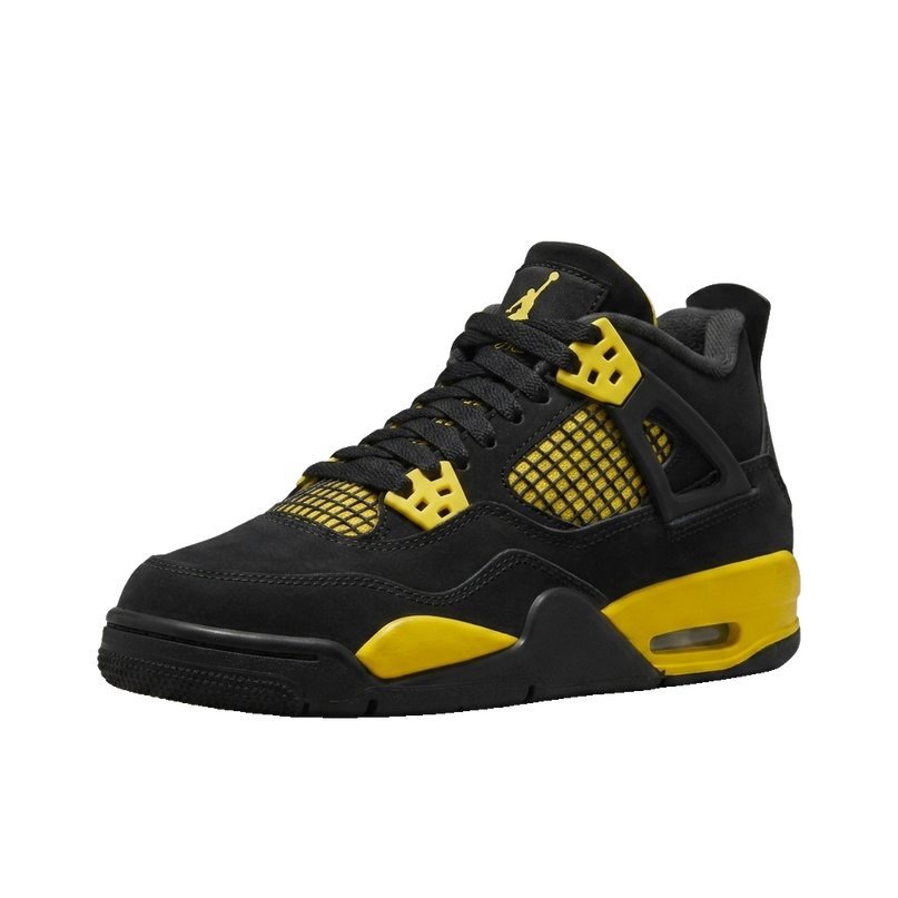 Jordan 4 Thunder GS — 3/4 studio angle