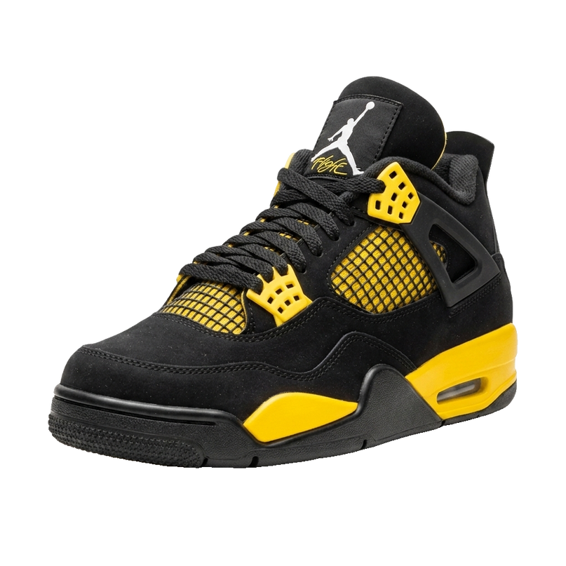 Jordan 4 Thunder USED — 3/4 studio angle