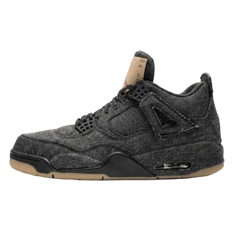 Jordan 4 Levi’s Black Denim — Hero limpia