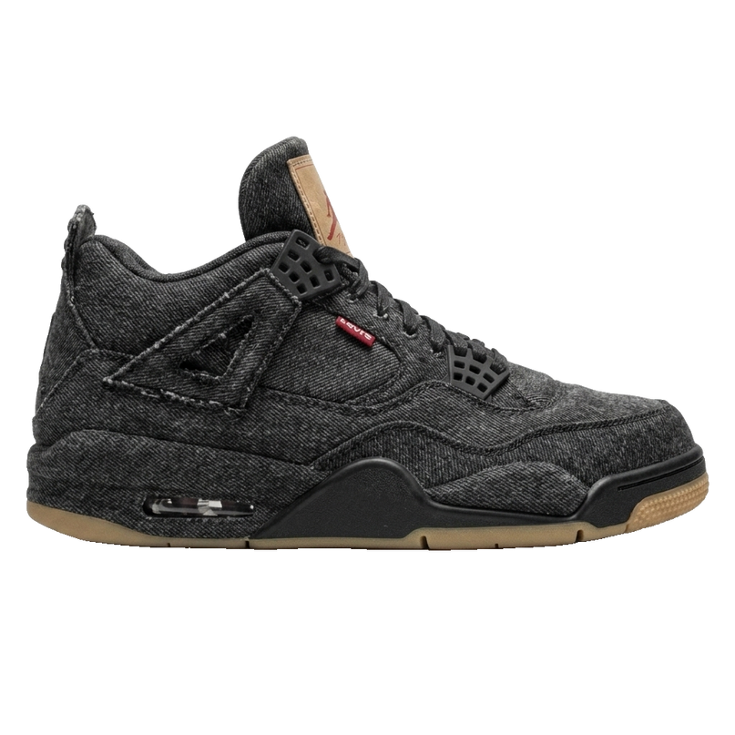 Jordan 4 Levi’s Black Denim — Side profile
