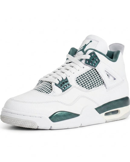 Jordan 4 oxidized green — 3/4 studio angle