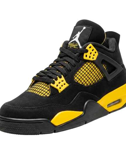 Jordan 4 Thunder — 3/4 studio angle