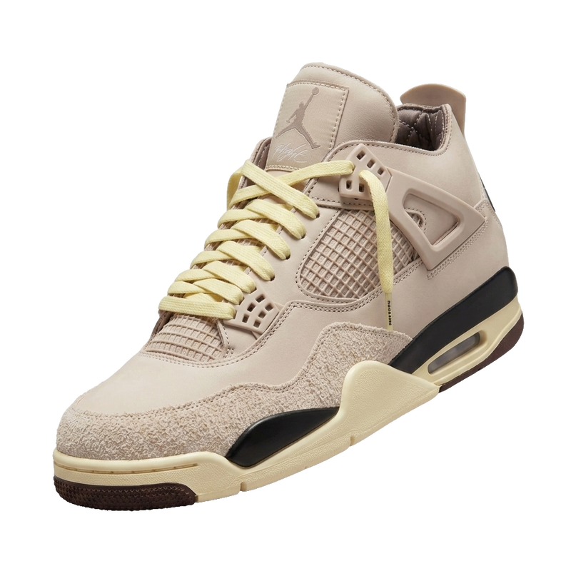 A Ma Maniere x Nike Air Jordan 4 “Fossil Stone” (w) — 3/4 studio angle